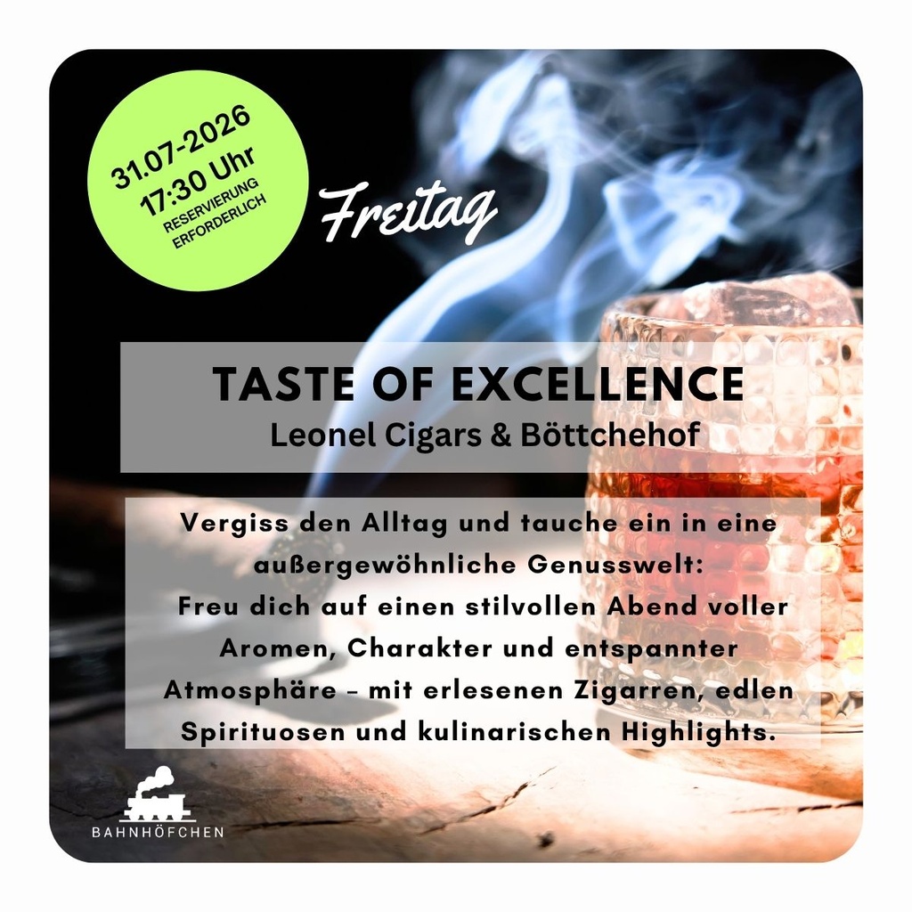 2026-07-31, 17:30 Uhr: Taste of Excellence